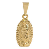 Dije Virgen De Guadalupe Tallada Oro Laminado 18k
