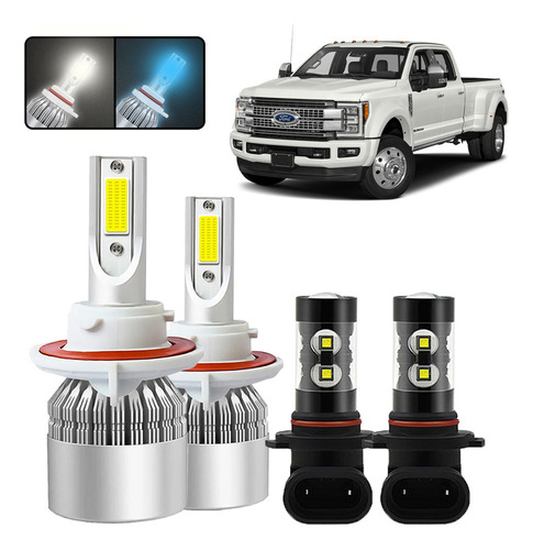 30000lm 9008 H13 Kit De Faros Led Luz Alta Y Baja Para Ford