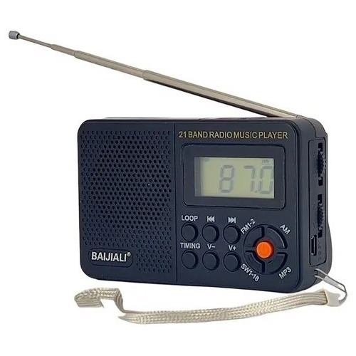 Radio Digital Am/fm/usb/microsd Bolsillo Recargable