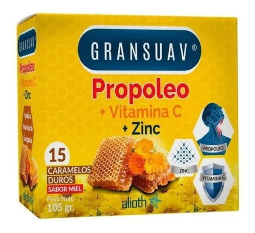 Gransuav X 15 Caramelos De Propoleo Y Vit C + Zinc