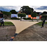 Malla Sombra Velaria Triangular De 5.5x5.5x5.5m Colores 90%