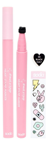 Heart Stamp Marker Black Cult Color Negro