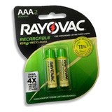 Pilas Recargables Rayovac Aaa 800 Mah Pack 2 Baterias, 1,2