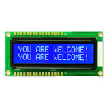 Display Lcd 16x2, Pantalla Alfanumerica Fondo Azul - Arduino