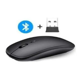 Mouse Bluetooth E Wireless Computador Note Gamer Ergonômico Cor Preto