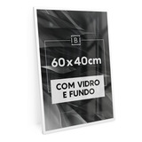 Moldura 60x40 Cm C/ Vidro Quadro Foto Impressão Retrato Mdf