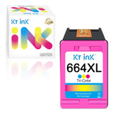 Uso De Cartucho De Tinta Remanufacturado Para Hp 664xl Color