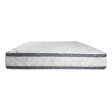 Colchón Viggo Platinum 2x2 Espuma Alta Densidad 120 Kg 33 Cm Color Blanco Y Gris