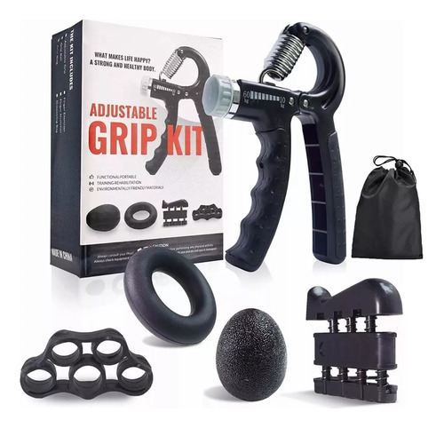 Set 5 Piezas Hand Grip Pro Regulable Ejercitador Antebrazo