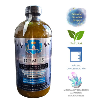 Ormus Puro Alta Concentración Minerales Mar Muerto - 500 Ml | Meses sin interés