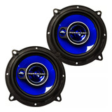 Par Alto Falante Hurricane Triak 5 Pol 100 Rms Preto/azul