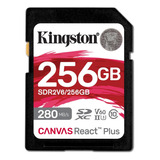 Tarjeta Sd Kingston 256gb Canvas React Plus | Hasta | Alto |