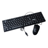 Combo Teclado Y Mouse Usb Merx Negro