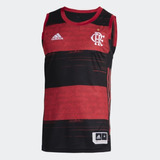 Camisa Basquete Flamengo adidas Jogo 1 Rubro-negra Gn8352