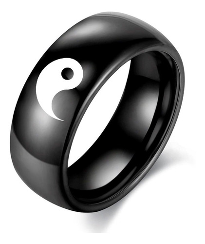 Anillo Yin-yang Acero Inoxidable Moda Matrimonios Parejas 