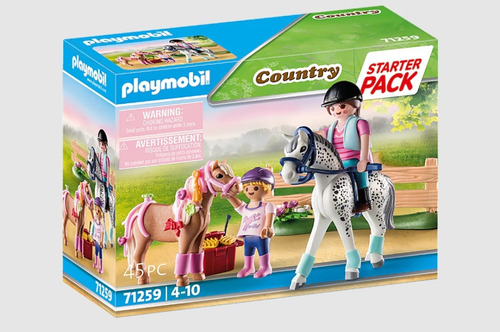Playmobil Country: Starter Pack - Cuidado De Caballos 71259