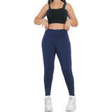 Calça Legging Blackout Basica Cintura Alta Grossa Feminina