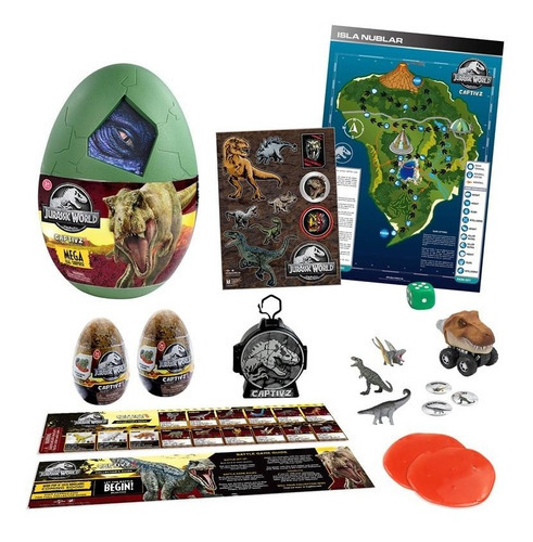 Huevo Dinosauriojurassic World Mega 14 Sorpresas Original