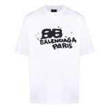 Playera Balenciaga Graffiti Logo