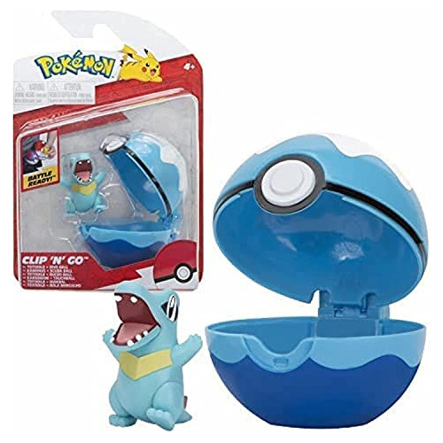 Figura De Pokeball Pokeball De Pokémon Clip N Go Y Totodile