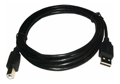 Cable Usb 2.0 Impresora Nisuta Ns-cusb2b3 Am Bm 3 Metros Color Negro