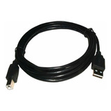 Cable Usb 2.0 Impresora Nisuta Ns-cusb2b3 Am Bm 3 Metros Color Negro