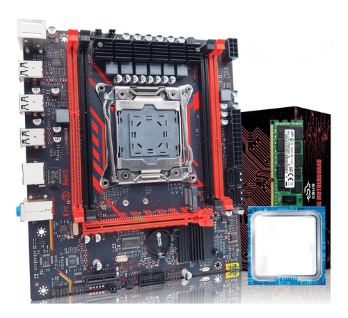 Kit Placa-mãe Intel Lga2011-3, Xeon E5 2676, Ddr3, 1x16g