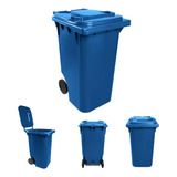 Lixeira Gari 240 Litros Lixo Com Rodas Comlurb Plastico