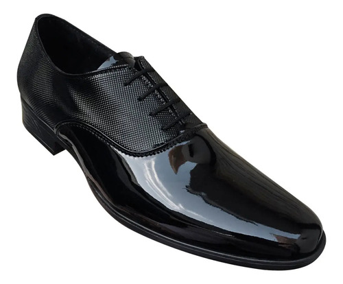 Zapato De Charol Negro Zanthy Shoes Mod 105 Forro Porcino | Envío gratis