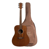 Guitarra Acústica Bamboo Ga-41-mahogany De Caoba Con Funda