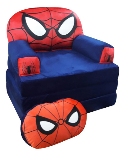 Sofa-cama Portatil Infantil Spiderman 1.70m Almohada Gratis