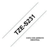 Cinta Brother Tzes231 Negro Sobre Blanco 12mm Etiquetatodo