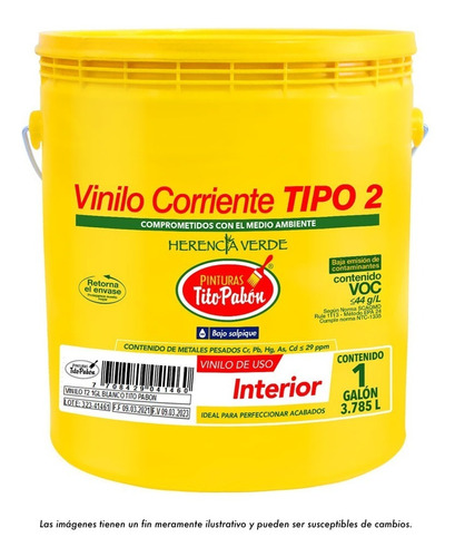 Vinilo Corriente Tipo 2  Galón(1gl)