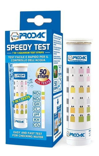 Teste Prodac Speedy (no3, N02, Gh, Kh, Cl2, Ph, Co2)  50 Tes