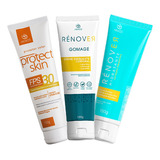 Kit 3 - Akmos - Protect Skin E Renover Gomage