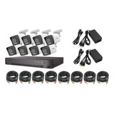 Kit Videovigilancia Dvr 8mp 8ch + 8 Cam Bala 5mp Microfono, 