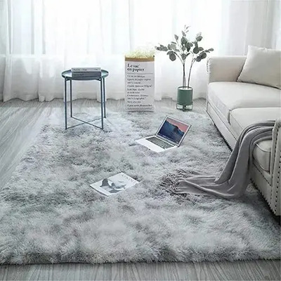 Alfombra Gris Claro Antialérgica 120x200cm Geométrica Fouortunate-Bee Lavable | MercadoLibre