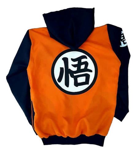 Campera Dragon Ball Z Goku Simbolo Kanji Kame Importada