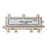 Catv Splitter Cable Coaxial De 6 Vías, Antena De Tv Coaxial