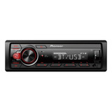 Estereo Pioneer Mvh 215 Bluetooth Usb Radio Am/fm Auxiliar 50 Watts X 4 Canales Color Negro