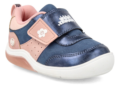 Zapatilla Niña Luces Bubblegummers Tokio Azul Marino