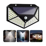 Pack 3 Lampara Exterior Foco Solar 100 Led/sensor Movimiento