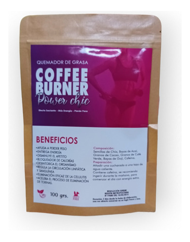 Quemador Inhividor Coffee Burner Power Chic Efecto Sen-tis 