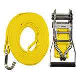 Cincha Cinta Con Crique 10mx50mm 5000kg Crossmaster 9980164 Color Amarillo