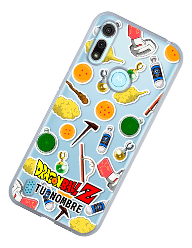 Funda Para Motorola Dragon Ball Z Stickers Con Tu Nombre