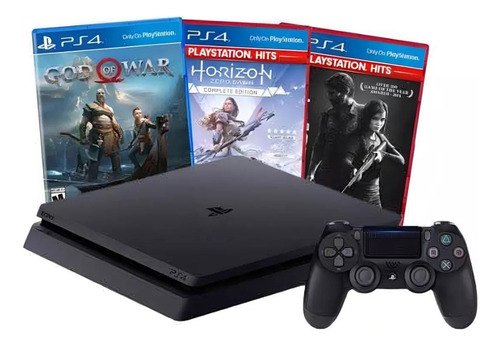 Playstation 4 Ps4 Sony Slim 500 Gb +garantia Aspecto De Novo