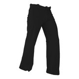 Pants Abada Negro Helanca Brasileña Para Uniforme Capoeira