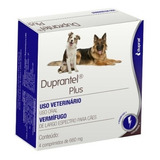 Duprantel Plus Vermífugo Cães 4 Comprimidos Verme Nematódeos