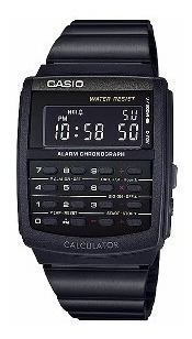 Reloj Casio Calculadora Modelo Ca 506 De Metal Negro