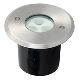 Balizador Spot Led Embutir Chao Piso Jardim 3w Ip66 Cor Da Cúpula Inox Luz Branco Frio Cor Da Estrutura Ip67